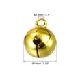 thumbnail image 2 of Campanas pequeñas de jingle de 14mm para manualidades DIY Navidad, plating al vacío tono dorado, paquete de 12, 2 of 5