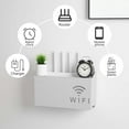 thumbnail image 5 of Wifi Router Storage Box - Punch-Free Router Hider Wall Mounted Wifi Box, Hider Abs Easy Installation Wifi Storage Box for Living Room Decoration 9.45x5.5x2.37in, 5 of 6