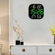 thumbnail image 1 of Reloj de pared digital moderno Macarena Temperatura Mes Fecha Pantalla Relojes LED USB Verde, 1 of 8