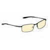 Computer Glasses with Sheer Glare Peach Double Sided Anti Reflective Lenses - Phenom Metal Frame - 52-18-140