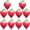 red, variant on vlrwzc 10pcs Strawberry Balloons for Party Decor, Strawberry Foil Balloons,Cute Sweet Balloons for Baby Shower Party Theme Decorations Supplies