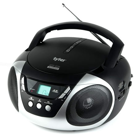 Tyler TAU101-SL Portable Sport Stereo CD Player with AM/FM Radio, Aux & Headphone Jack Line-In