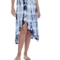 thumbnail image 3 of Raviya Women's Strapless Dress Swim Cover-Up  (S, Navy Multi), 3 of 3