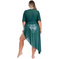 thumbnail image 2 of Aislor Robe Grande Taille pour Femmes Robe de Plage Bikini Robe de Couverture Maillot de Bain Transparent Bleu Lac 3TG, 2 of 5