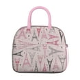 thumbnail image 2 of Pink Lunch Bag for Women Reusable Insulated Lunch Bags, Leakproof Cooler Food Lunch Tote Bag, Large Capacity Cute Lunch Box for Work School Travel Picnic, 2 of 7