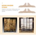 thumbnail image 4 of HINTRMENT 2Sets Divider Stand Beige Wood Space Separation for Relaxation Area, 4 of 5