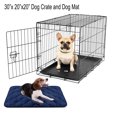 thumbnail image 4 of Dog Crate Bed Dog Crate Pad Washable Dog Bed Mat for Crate Mats for Dog Cage Mat Dog Kennel Pad Dog Kennel Mat Dog Crate Liner for Small Dogs and Cats, 30" x 20",Blue, 4 of 8