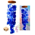thumbnail image 1 of Campanillas de viento Bellaa Capiz, madera de cristal marino, 69 cm, para exteriores, 1 of 9