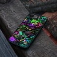 thumbnail image 4 of WIRESTER Shockproof Soft Rubber Cover Case for Apple iPhone 16e 6.1" 2025, Purple Green Galaxy Marble, 4 of 5