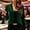 Green, variant on Women's Velvet Cropped Cardigan Jacket, Solid‑Color Collarless Long‑Sleeve Open Front Shrug for Party Cocktail Evening Pink XL(XL)
