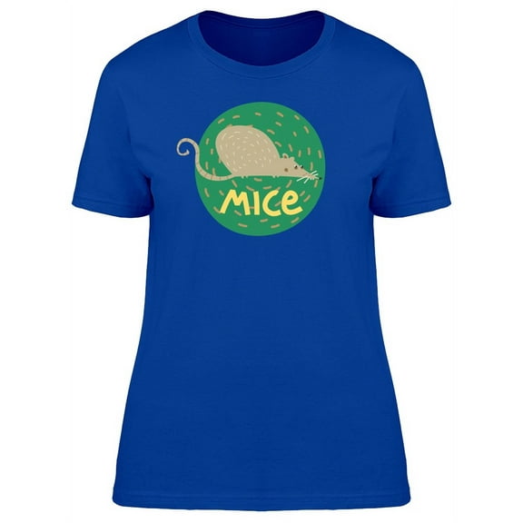 Cartoon Mouse In A Circle T-Shirt Women -Image by Shutterstock, Female Medium