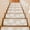 Beige, variant on Brown Palm Trees Stair Treads Non Slip for Steps Summer Beach Tropical Farmhouse 7 Pcs Reusable Adhesive Stair Runner Mats for Dogs Elders Carpet Treads Rugs for Staircase 8x30 In