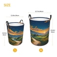 thumbnail image 3 of Fotbe Sunflowers At Sunset Pattern Laundry Basket with Handles, Waterproof Large Laundry Hamper, Wash Bag for Corner Dorm, Rolling Laundry Basket with Handles-, 3 of 6