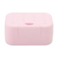thumbnail image 3 of Unique Bargains 1 Pc Portable Soap Holder Pink Soap Holder for Bathroom 4.33"x3.15"x1.97", 3 of 6