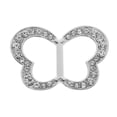 thumbnail image 2 of Moda de imitación Bufanda Titular de la hebilla Joyas - / Ovalado / Mariposa - Plata, 2 of 9