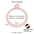 thumbnail image 7 of Silvora Layered Chain Necklaces Set for Women Rose Gold Plated Fashion Herringbone Choker Necklace Stainless Steel Flat Snake Chain Jewelry Gifts for Mom Wife Valentine's Day, 7 of 7