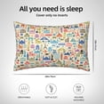 thumbnail image 6 of Easygdp Famous Places Pillowcase 20×30 inches, Throw Pillowcase with Invisible Zipper for Bedroom, Sofa, Office, 6 of 8