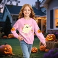 thumbnail image 6 of Xyant Toddler Girls Halloween Shirt Long Sleeve Boo Shirt Little Kids Ghost SweaSweatshirt Cute Retro Tee Tops,Size 2-3 Years, 6 of 6