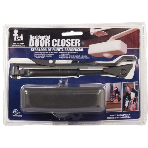 Tell Manufacturing DC100079 Brown Lightweight Residential Door Closer