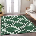 thumbnail image 3 of Addison Rugs Machine Washable Indoor/ Outdoor Chantille Geo Trellis Rug Emerald - 5' x 7'6", 3 of 5