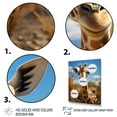 thumbnail image 3 of Designart "Portrait of a Cute Giraffe" Animals Floater Framed Wall Decor, 3 of 7