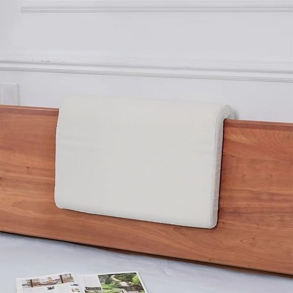 MIDODO 2PCS Dorm Bed Hanging Headboard Pillow with Removable Fleece Cover, Upholstery Reading Cushions for Bedroom