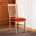 thumbnail image 2 of Stretch Chair Seat Covers, Spandex Jacquard Chair Seat Covers Removable Washable Chair Seat Cushion Cover For Kitchen, 2 of 6