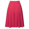 thumbnail image 2 of SSOULM Women's High Waist Flare A-Line Midi Skirt with Plus Size, 2 of 4