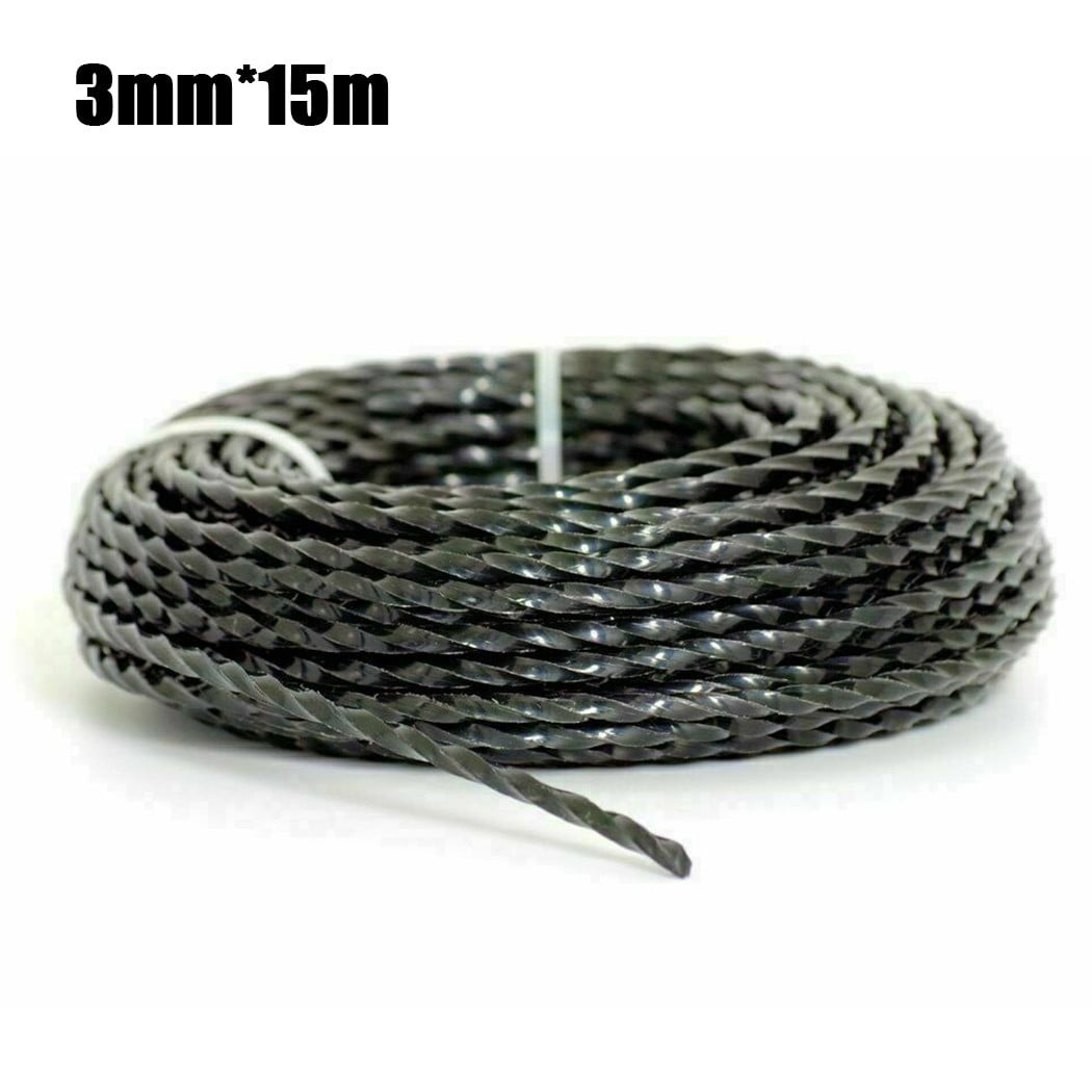 SET OF 2 HEAVY DUTY TWIST STRIMMER LINE 2mm X 15M FOR PETROL STRIMMERS WIRE 