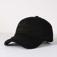 thumbnail image 4 of works well with coffee Letter Embroidered Color Block Trucker Hat Unisex Adjustable Cotton Breathable Fashion Cap for Travel Daily Wear, 4 of 6