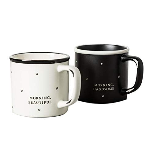 Coffee Mug Cup Morning Beautiful and Handsome Hearth Hand