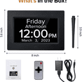 thumbnail image 4 of Clock with Day and Date for Elderly, 10" Large Display Digital Calendar Day Clock with 20 Custom Alarms and Medicine Reminders, Large Digital Calendar Clocks for Seniors, 4 of 12
