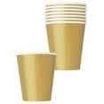 thumbnail image 2 of Paper Cups, 9 oz, Gold, 8ct, 2 of 2