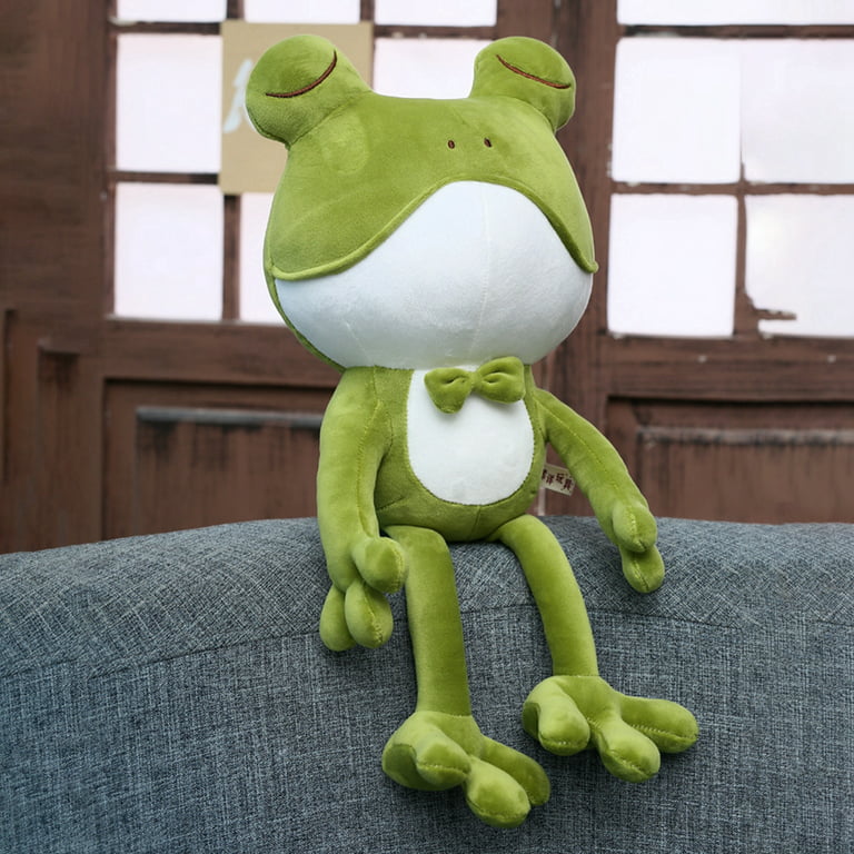 Stuffed Animal Frog Doll Plush Throw Pillow Super Soft Sleeping Pillow 