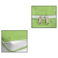 thumbnail image 6 of 4 Piece Zipper Sheet Set Includes (1 Zipper Fitted Sheet, 1 Flat Sheet And 2 Zipper PillowCase) with 8 Inch Deep Pocket 800 TC 100% Egyptian Cotton Solid Sage Color Twin Size, 6 of 7