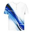 thumbnail image 4 of Mefallenssiah Hommes Hauts, Décolleté Hommes Décontracté Col Rond Impression Pull Sport Manches Courtes T Chemise Chemisier, 4 of 5