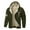 A Green, variant on Mens Jesus Hoodies Christian Fleece Lined Zip Up Cross Thick Heavyweight Jackets Winter Warm Black L
