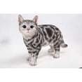 thumbnail image 6 of 15.75" Standing American Shorthair Cat Outdoor Garden Statue, 6 of 6