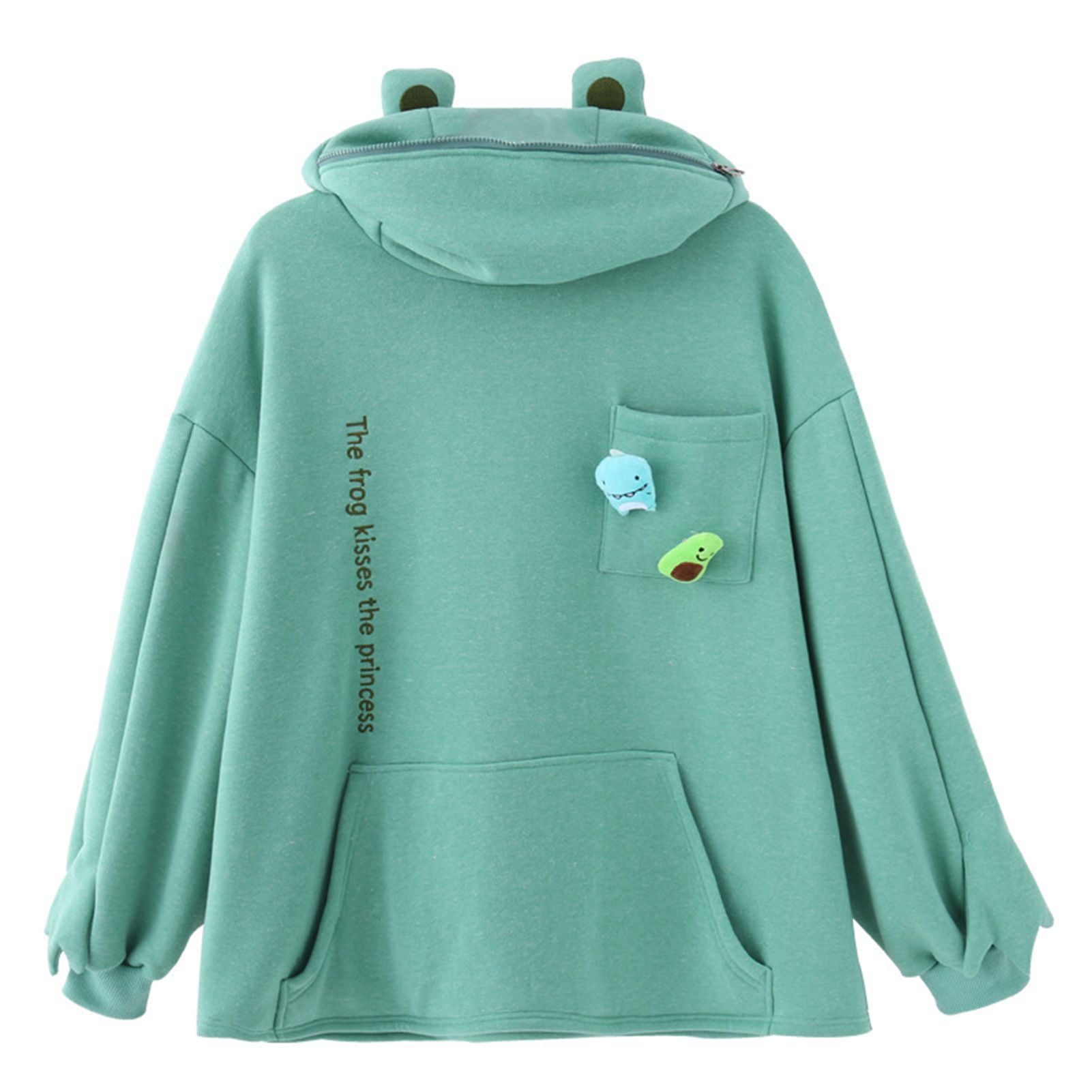 HEQU Autumn Couple Frog Pullover 