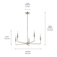 thumbnail image 4 of Kichler Lighting - Alvaro - 5 Light Chandelier-19.25 Inches Tall and 30.25, 4 of 8