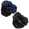 thumbnail image 3 of 2 Pcs Chignon pour Femmes Nœud en Filet Décoration Barrette Pince à Cheveux, 3 of 8