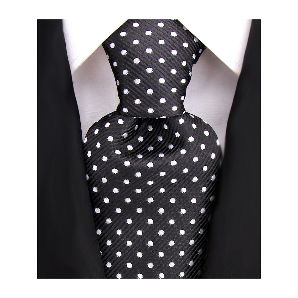 Scott Allan Collection Black and White Polka Dot Tie Pin Dot Tie