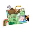 thumbnail image 1 of Libro de tela CUTICAT de educación temprana con cola juguete educativo Sensorial para bebés, 1 of 8