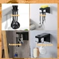 thumbnail image 4 of Kitchen Utensil Holder, 2 Pieces 360° Rotatable Kitchen Self Adhesive Holder Storage Rack No Drilling with 6 Hooks Kitchen Utensils for Bathroom Home Garden, 4 of 5