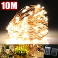 thumbnail image 4 of Guirnalda de luces LED de 10 m con pilas, lámpara de alambre de cobre, resistente al agua, decoración navideña, 4 of 10