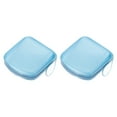thumbnail image 1 of Unique Bargains CD Case Holders, 2 Pcs Plastic Total 80 Capacity Waterproof Tote Disk Record Storage Dividers Organizer, Blue, 1 of 5