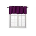 thumbnail image 4 of TVLO purple blackout thermal valance for short window curtain with rod pocket for kitchen bathroom home decor 54" x 18" inch 1 valance, 4 of 4