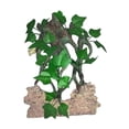 thumbnail image 1 of Decoración de ramas de árboles para trepar, decoración de ramas de reptiles, terrario, decoración de plantas, decoración de hábitat de terrario, Hiedra con roca, 1 of 9