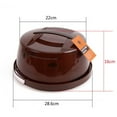 thumbnail image 5 of Mdesiwst 10-11" Plastic Disposable Cake Containers Carriers With Dome Lids And Cake Boards, Round Bundt Cake Boxes(3 Pack), 5 of 5