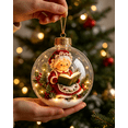 thumbnail image 6 of 3D Lighted Christmas Ball Ornament, Button Battery Hanging Light for Christmas Tree Decor, Window, Mantel, Holiday Gift, 6 of 8